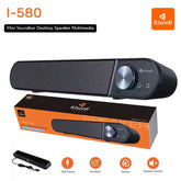 KISONLI I-580 PLUS HOME THEATER USB SOUNDBAR SPEAKER SYSTEM WITH HEADSET AND MICROPHONE JACK